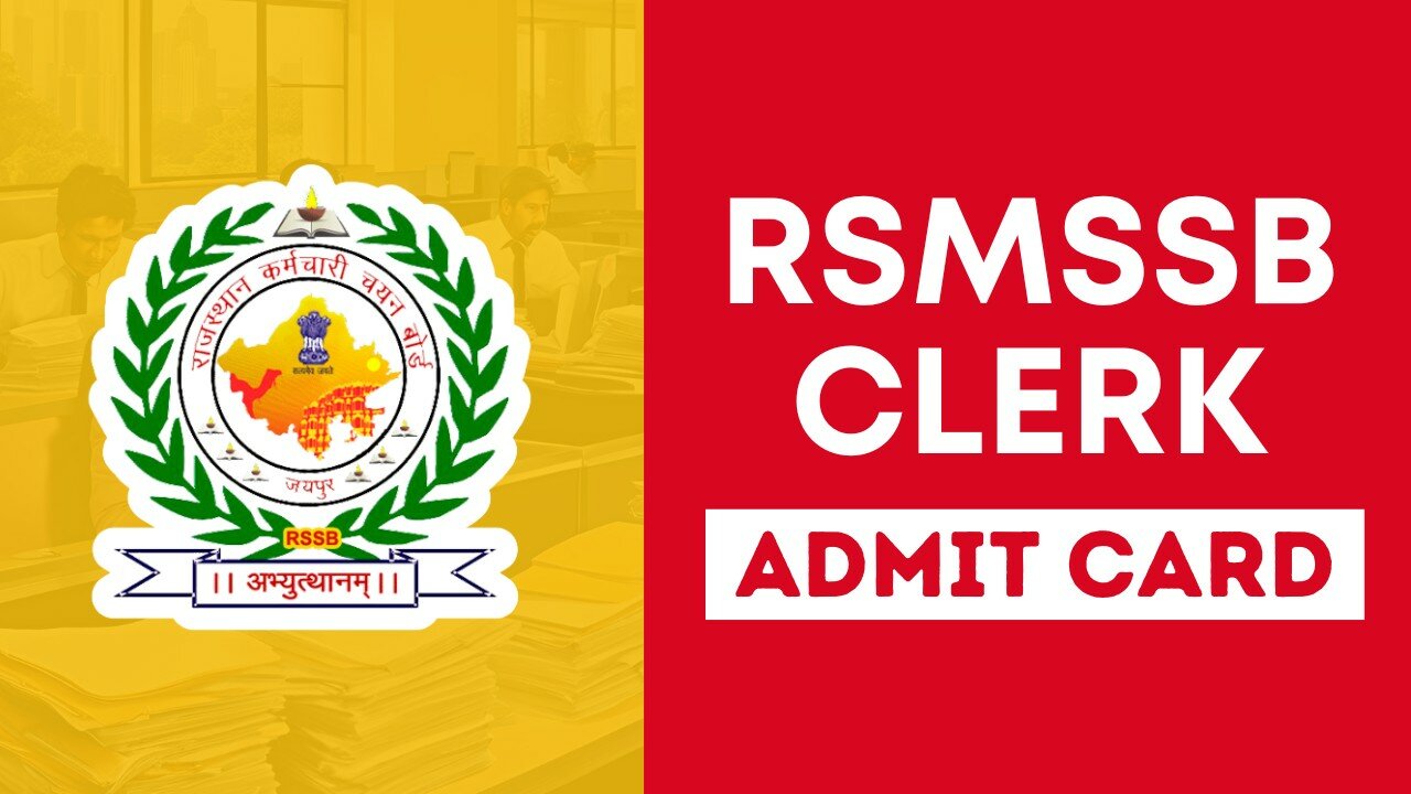 RSMSSB Clerk Admit Card